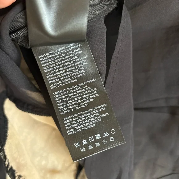 Bebe y2k Silk Victorian Goth Black Lace Sheer Long Sleeve Open Back Sexy Blouse - Picture 6 of 7